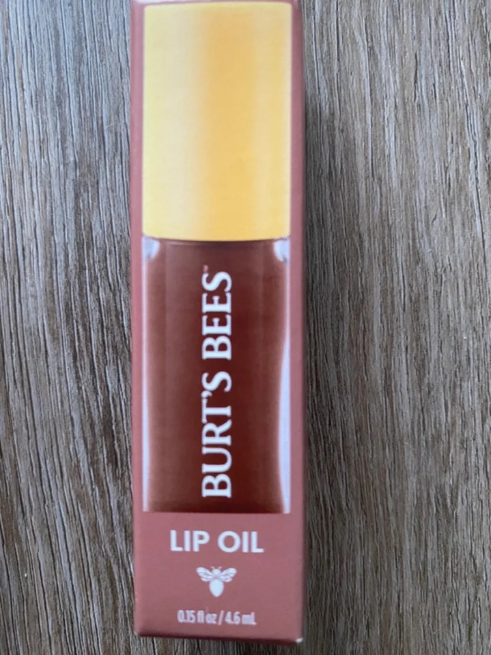 Burt's Bees Lip Oil Box in Terracotta and Yellow